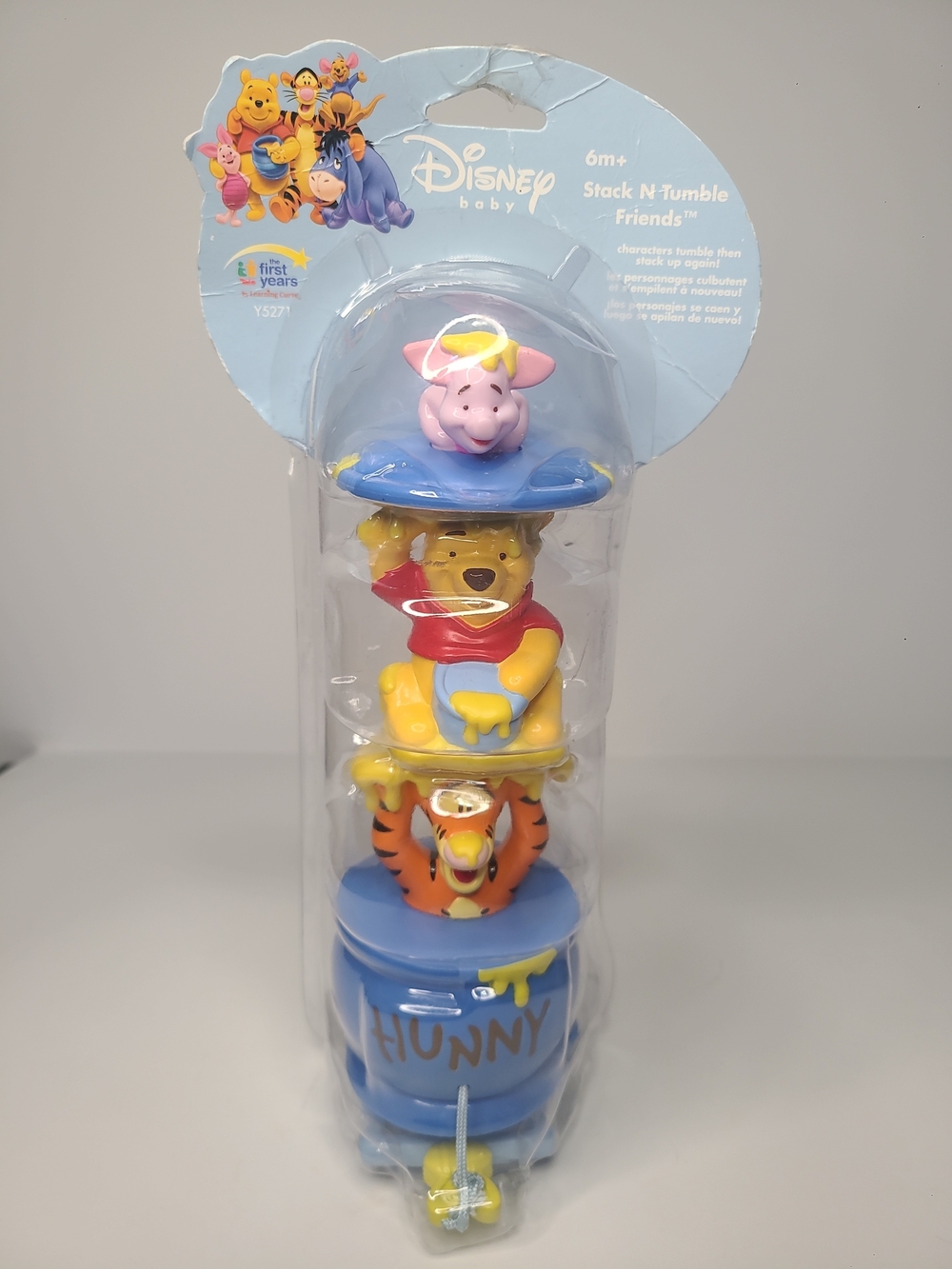 2006 Disney BabyDisney Winnie the Pooh Stack N' Tumble Friends - Blue/Yellow/Red